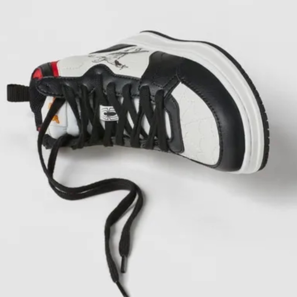 ZARA KIDS/ SPIDER-MAN MARVEL HIGH TOP SNEAKERS Black, White, & blue
